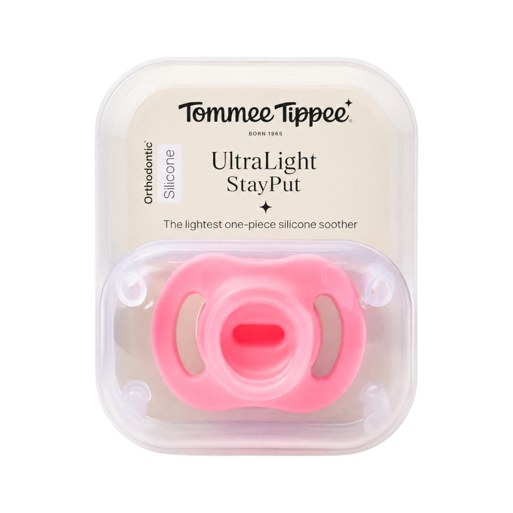 TOMMEE TIPPEE 0-6M UL STHR PINK 1 PC