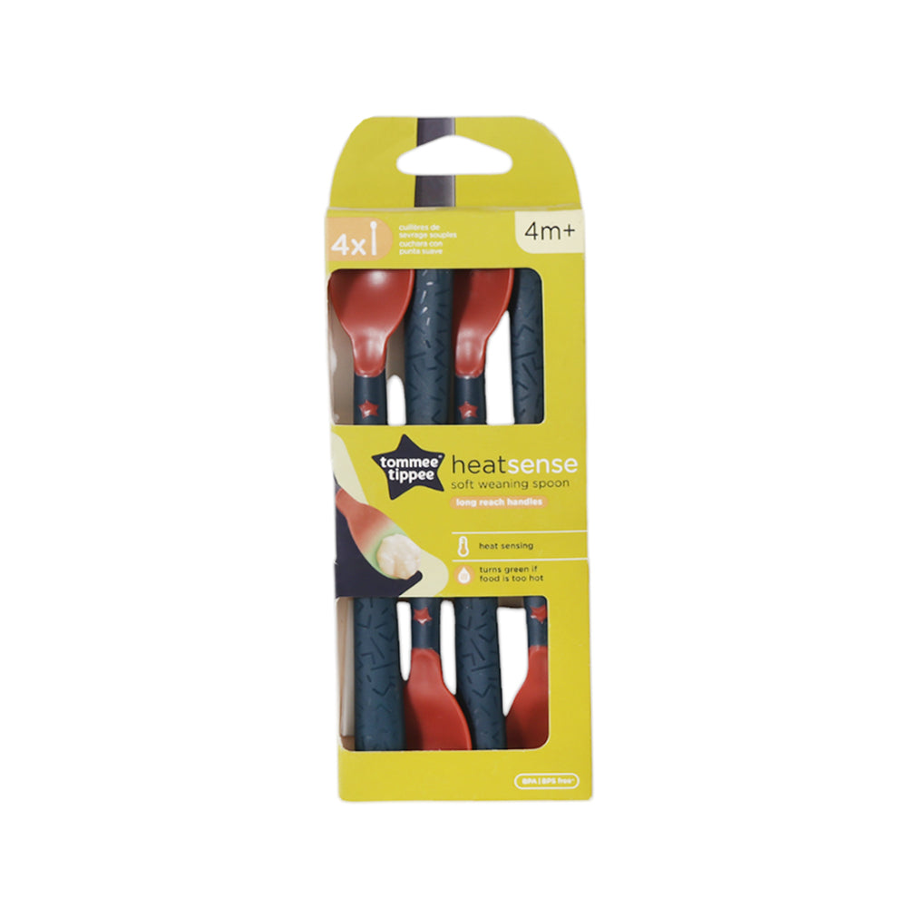 TOMMEE TIPPEE HEAT SENSE WEANING SPOON 4M+ 4 PCS