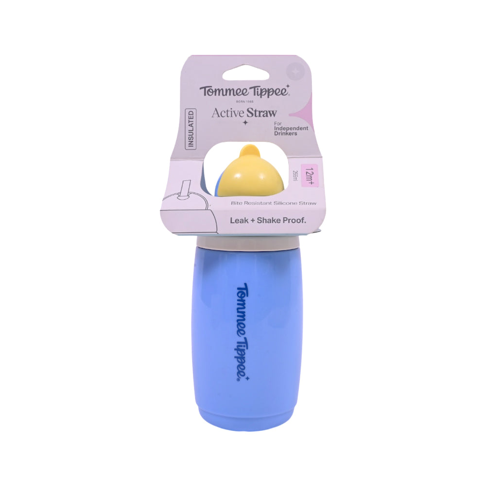 TOMMEE TIPPEE ACTIVE STRAW FOR INDEPDANT DRINKS 12M+ FOR BOY