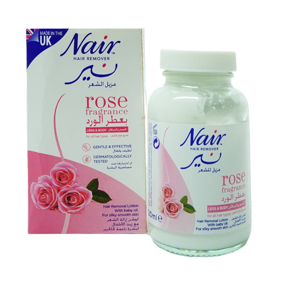 NAIR HAIR REMOVER LOTION ROSE FRAGRANCE 120 ML