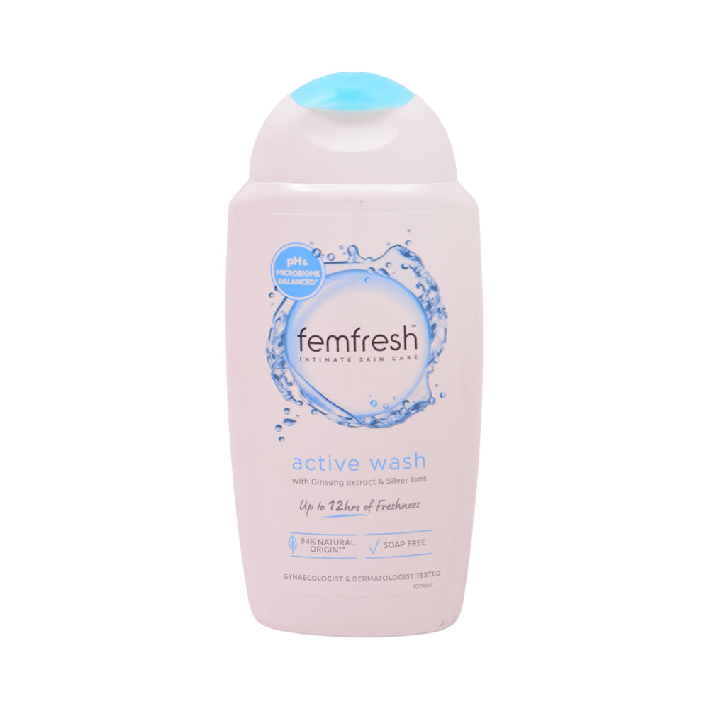 FEMFRESH BODY WASH ACTIVE GINSENG & SILVER IONS 250 ML