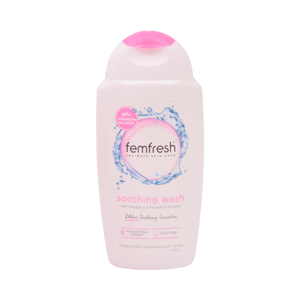 FEMFRESH BODY WASH SOOTHING CRANBERRY & PROBIOTICS 250 ML