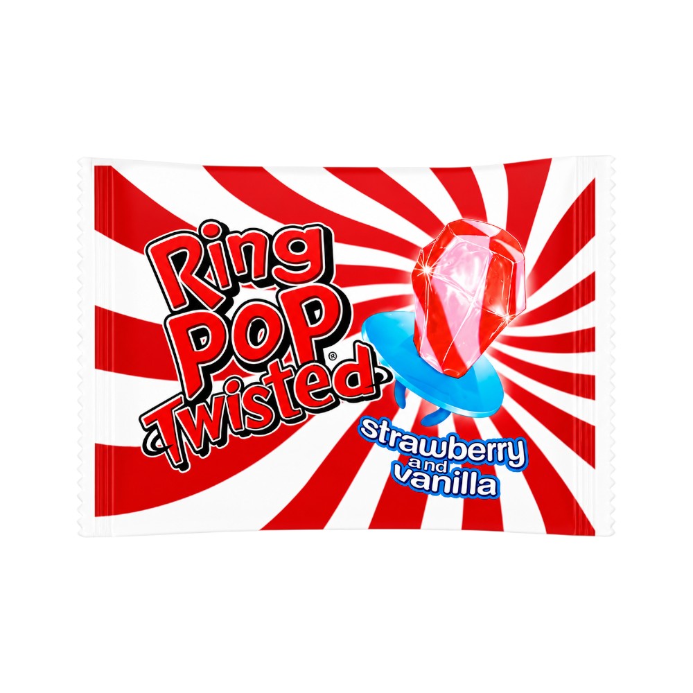 BAZOOKA RING POP TWISTED BERRY BLAST 14 GM