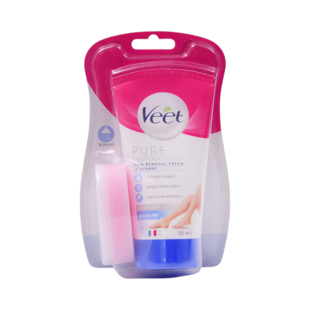 VEET HAIR REMOVAL CREAM IN SHOWER SENSITIVE SKIN 150 ML
