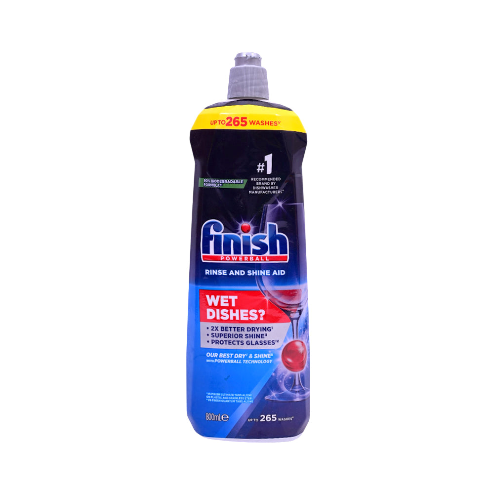 FINISH RINSE AND SHINE AID DISHWASH 800 ML