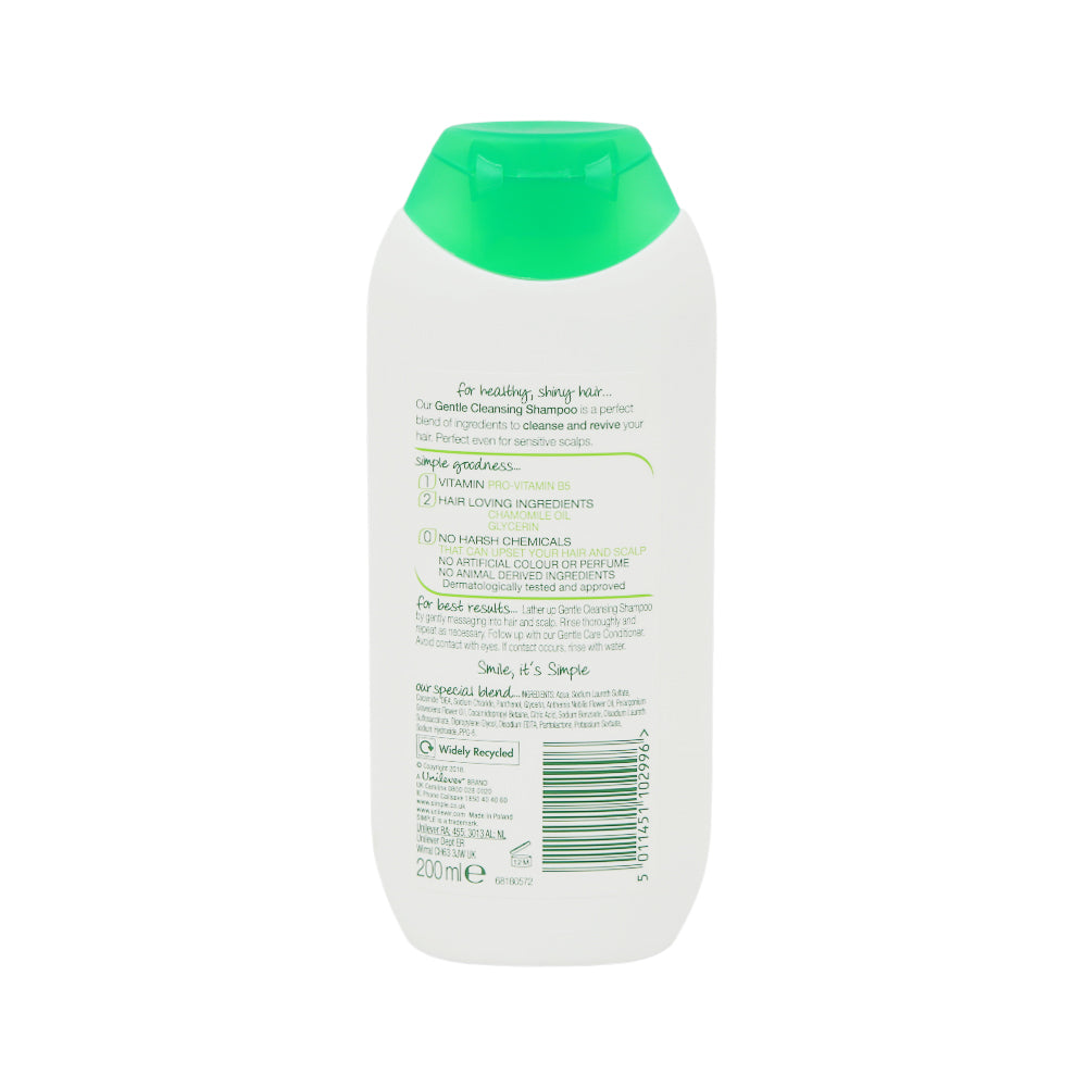 SIMPLE SHAMPOO GENTLE CARE WITH PRO VITAMIN B5 200 ML