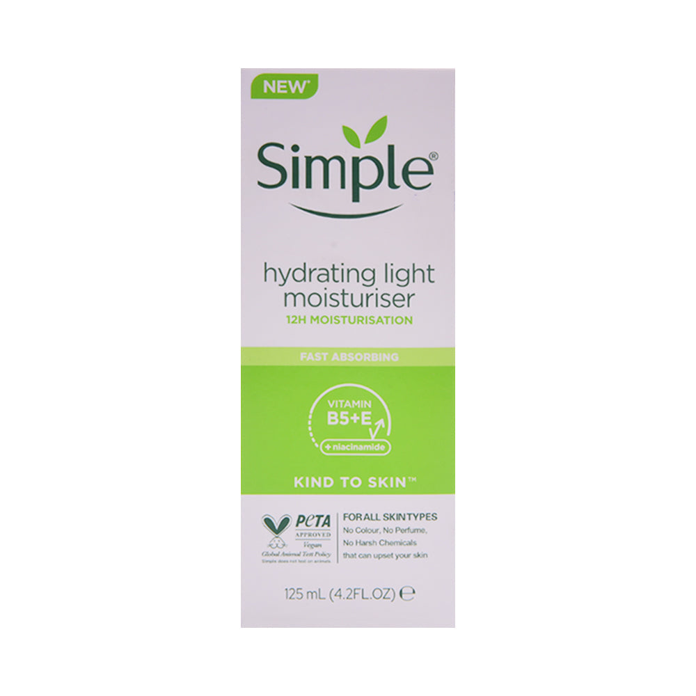 SIMPLE HYDRATING LIGHT MOISTUIRISER V-B5+E 125ML