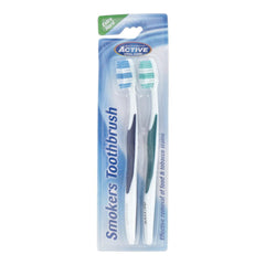 ACTIVE TOOTH BRUSH SMOKERS ORAL CARE TWIN PACK PC