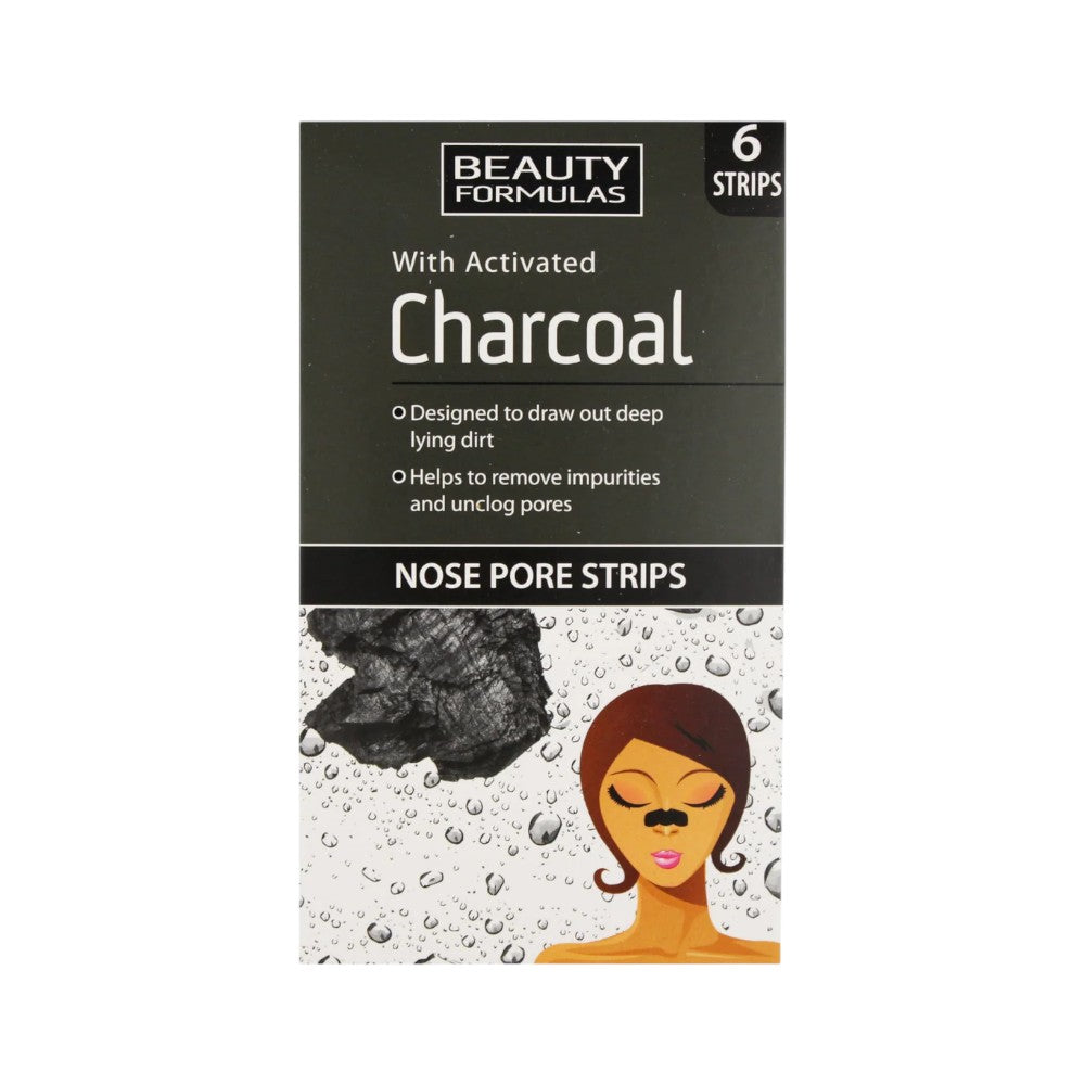 BEAUTY FORMULA 6 ACTIVATED CHARCOL NOSE STRIP PC