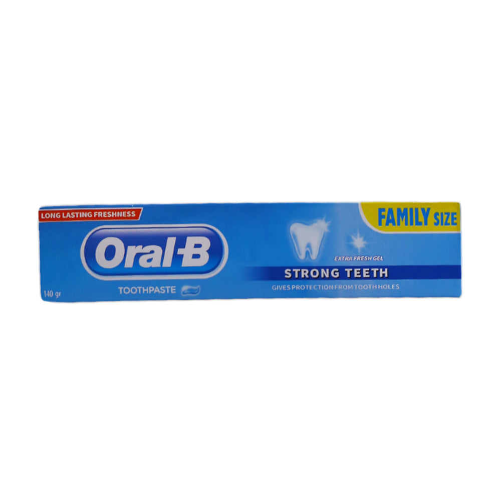 ORAL-B TOOTH PASTE STRONG TEETH EXTRA FRESH GEL 140 ML