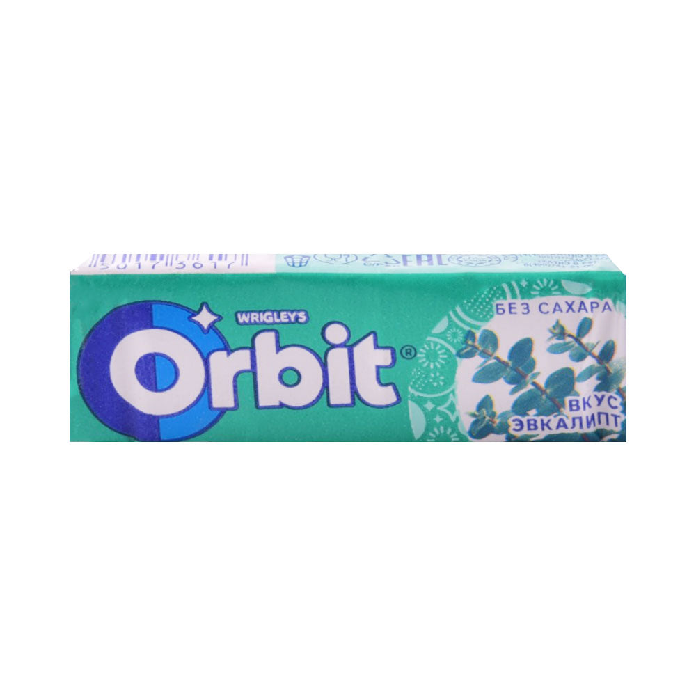 WRIGLEYS ORBIT GUM BUBBLE EUCALYPTUS  FRESH 13 GM