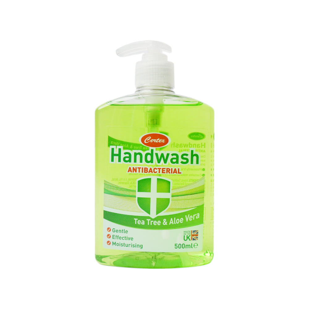 CERTEX HAND WASH ACTI-BACTERIAL TEA TREE & ALOE VERA 500 ML