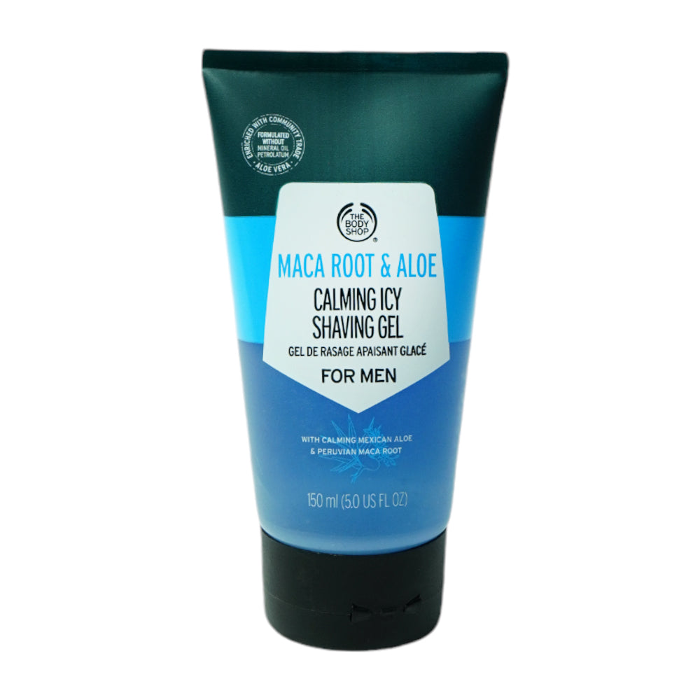 BODY SHOP CALMING ICY SHAVING GEL CREAM FOR MENS 150 ML