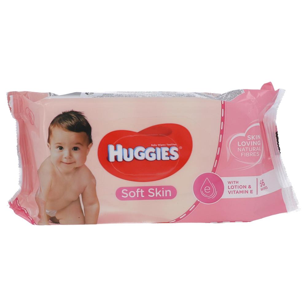 HUGGIES BABY WIPES SOFT SKIN 56 PC BASIC