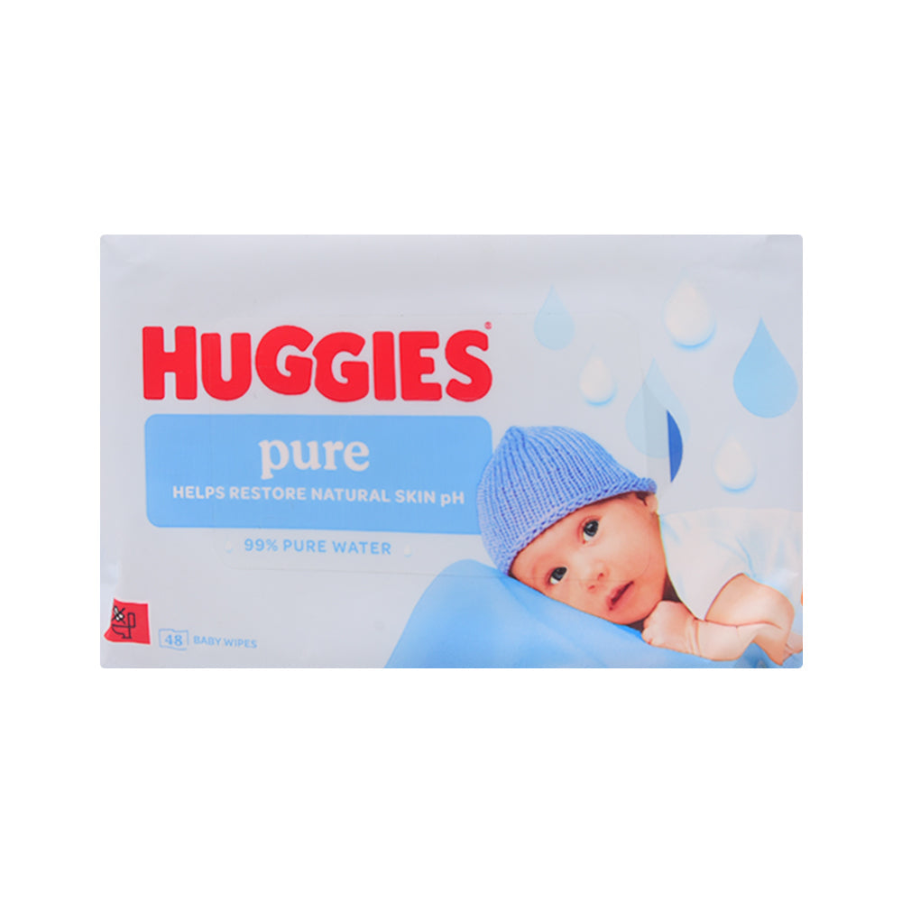 HUGGIES BABY WIPES PURE 48PC