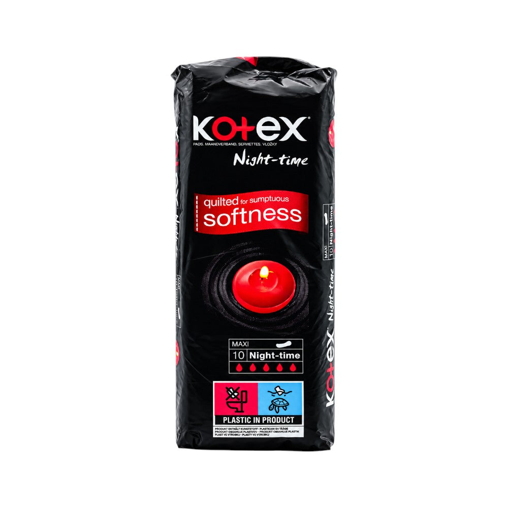 KOTEX SANITARY PADS NIGHT TIME MAXI 10PC