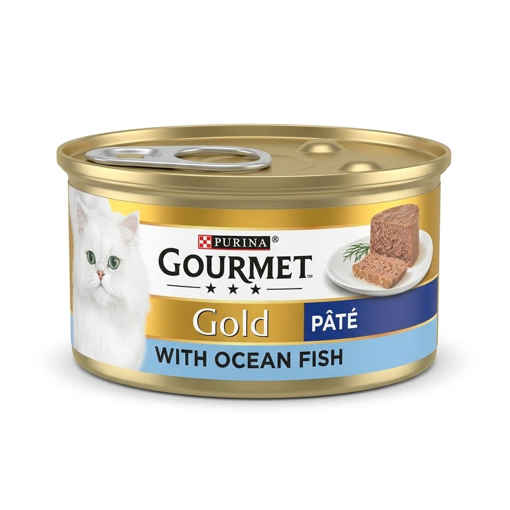 PURINA GOURMET CAT FOOD GOLD PATE OCEAN FISH 85 GM Al Fatah purina-gourmet-cat-food-gold-pate-ocean-fish-85-gm-al-fatah
