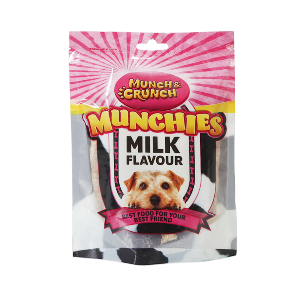 MUNCH & CRUNCH DOG FOOD MUNCHIES MILK FLAVOUR 250 GM