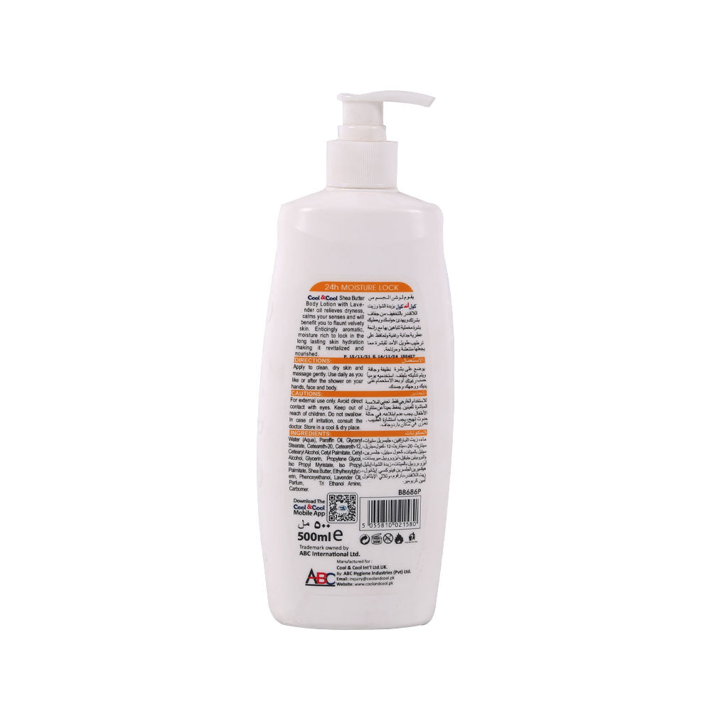 COOL & COOL BODY LOTION SHEA BUTTER DRY SKIN 500 ML