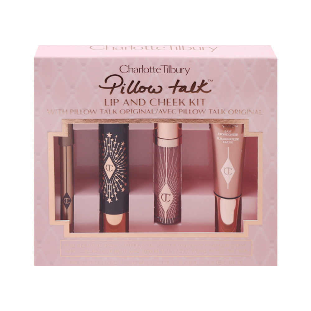 CHARLOTTE TILBURY PILLOW TALK LIP AND CHEEK 4PC KIT