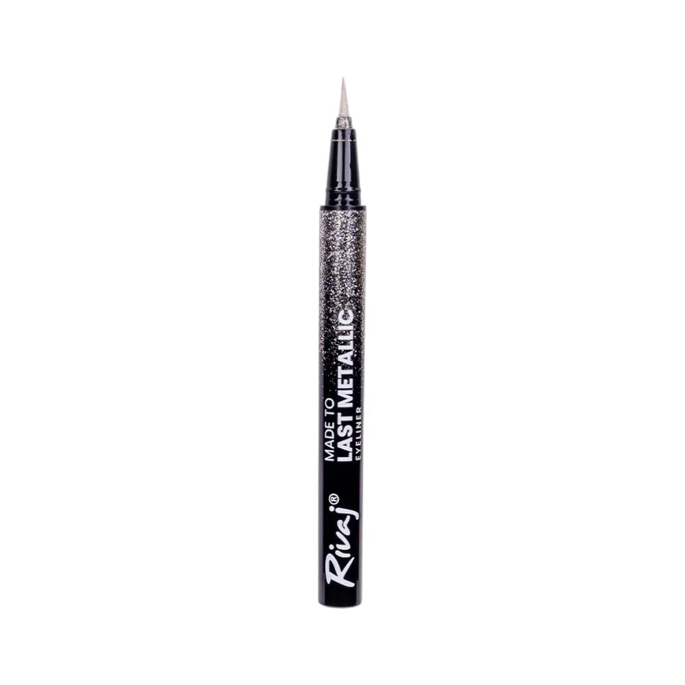 RIVAJ  MADE TO LAST METALLIC EYELINER  SILVER