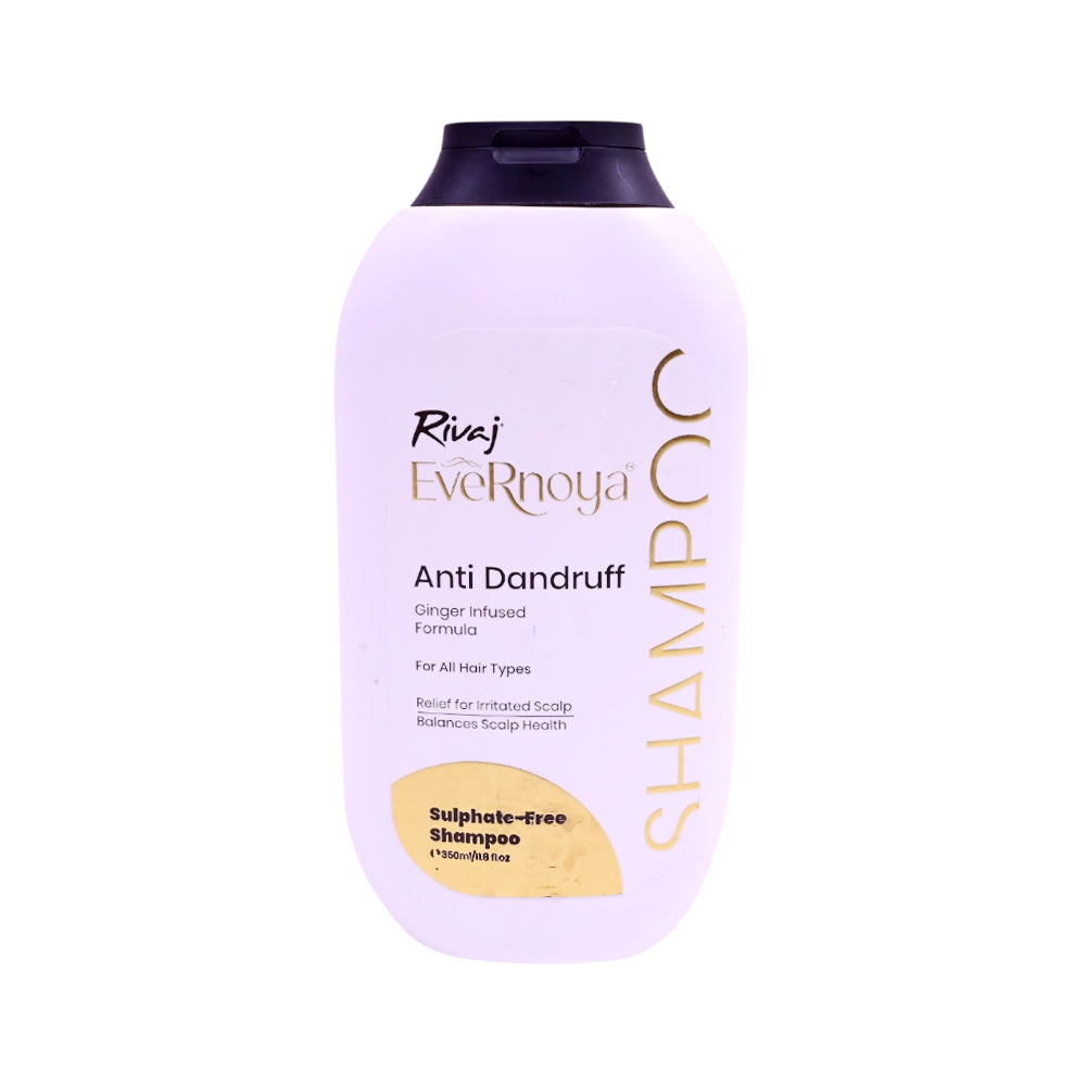 RIVAJ EVERNOYA SULFATE FREE SHAMPOO ANTIDANDRUFF 350 ML