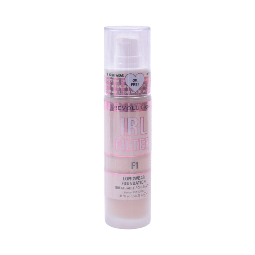 REVOLUTION IRL FILTER LONGWEAR FOUNDATION F1 23ML