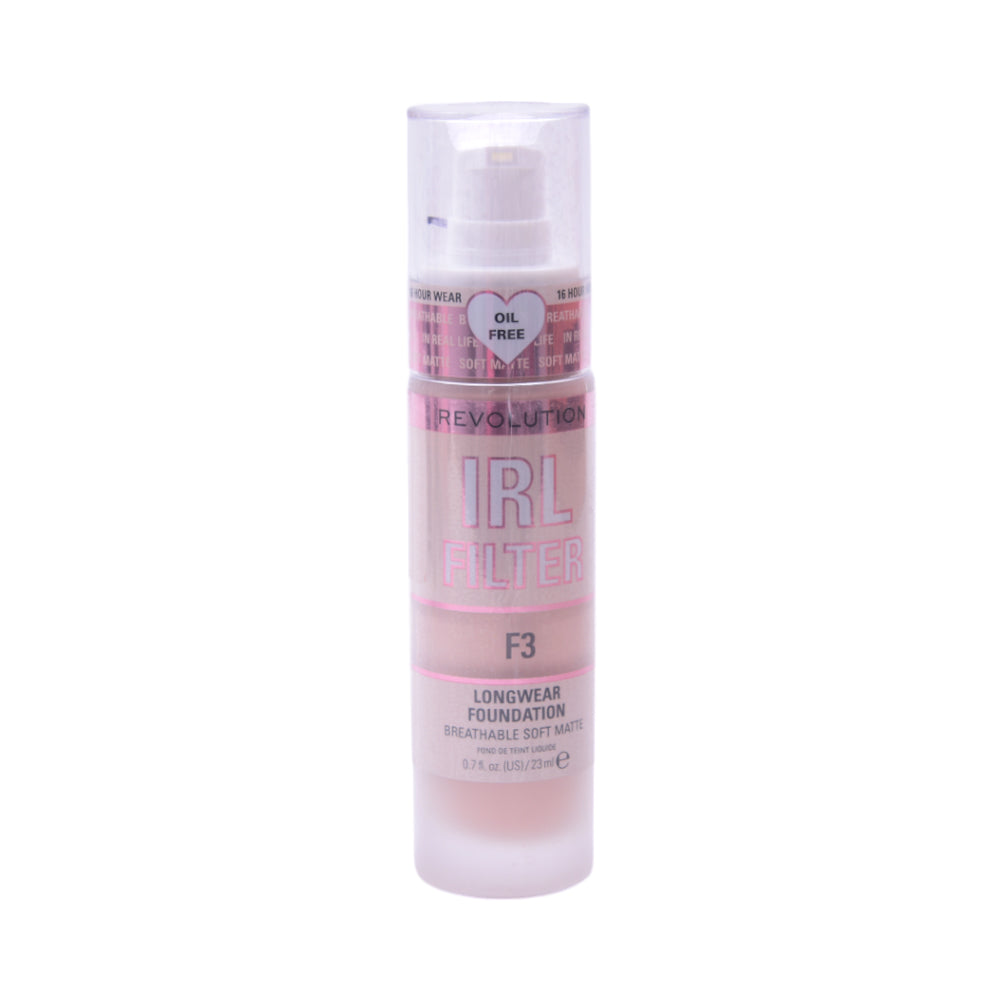 REVOLUTION IRL FILTER LONGWEAR FOUNDATION F3 23ML