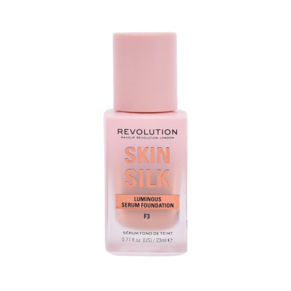 REVOLUTION SKIN SILK LUMINOUS SERUM FOUNDATION F3 23ML