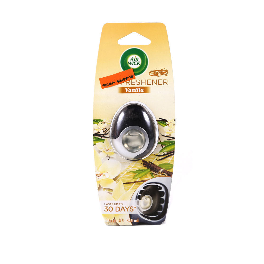 AIR WICK CAR FRESHNER VANILLA 2.5 ML