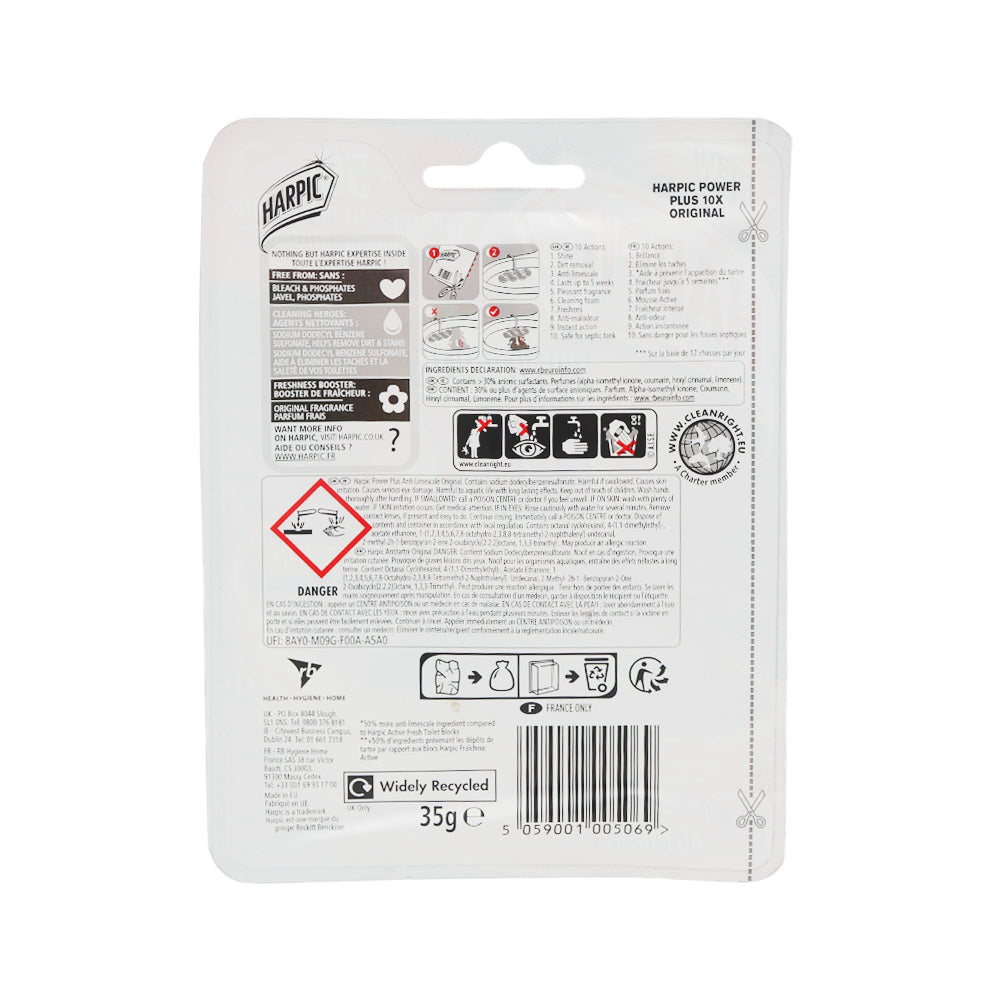 HARPIC TOILET FRESHENER POWER PLUS ORIGINAL 35 GM