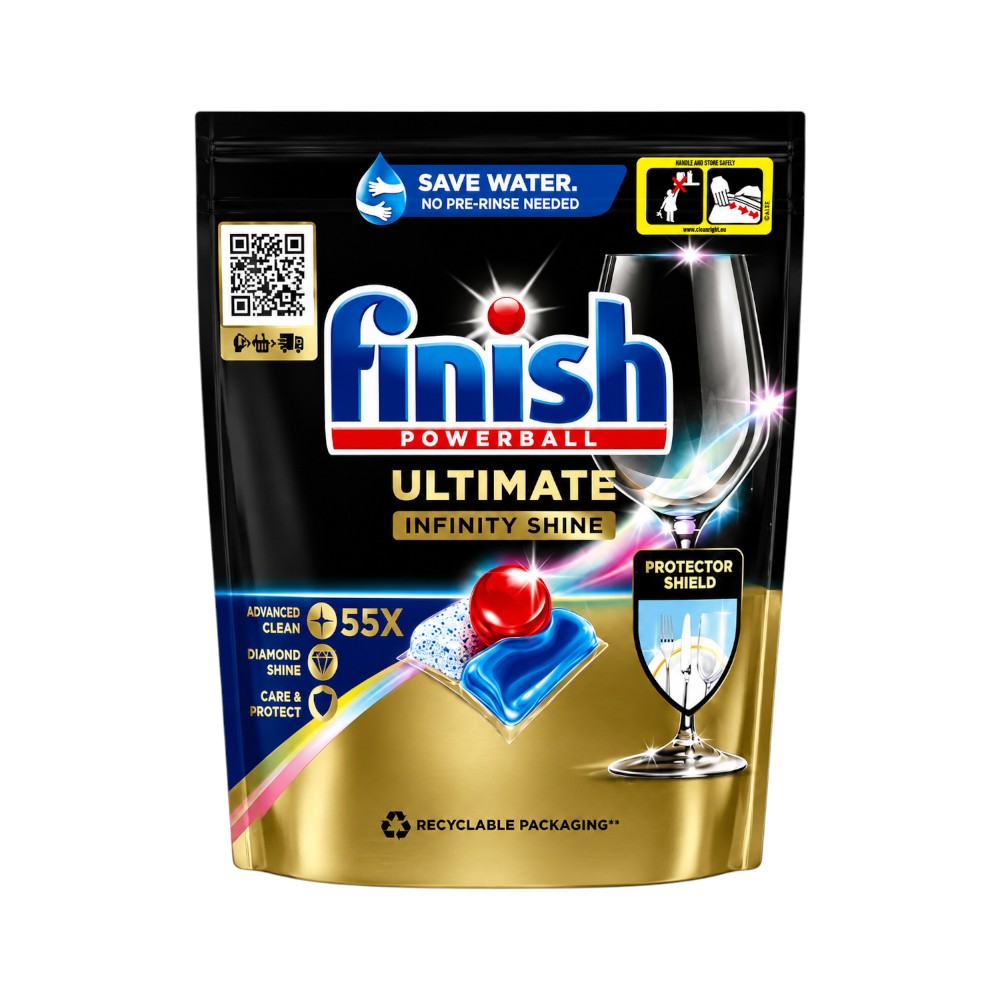 FINISH DISHWASHER TABLETS INFINITY SHINE 55 TABS
