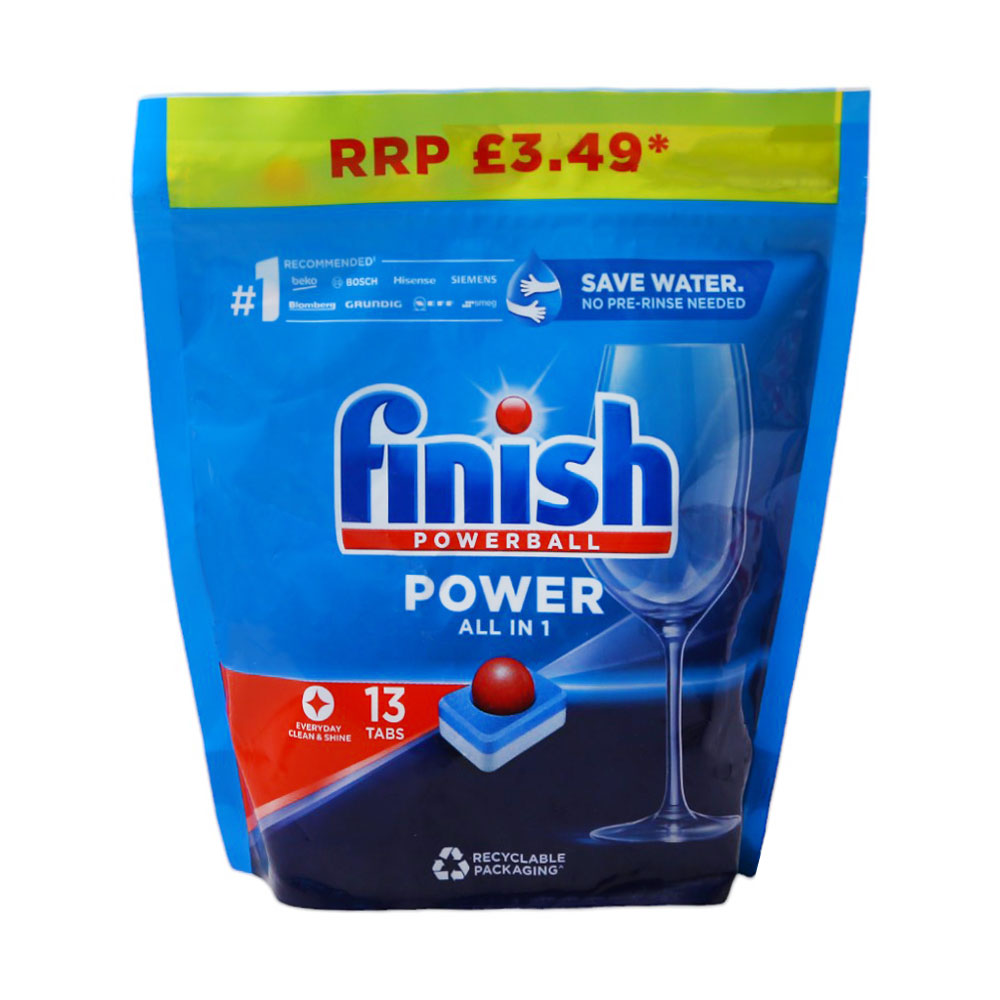 FINISH DISH WASHER POWER BALL ALL IN 1 13 TABLET 208 GM
