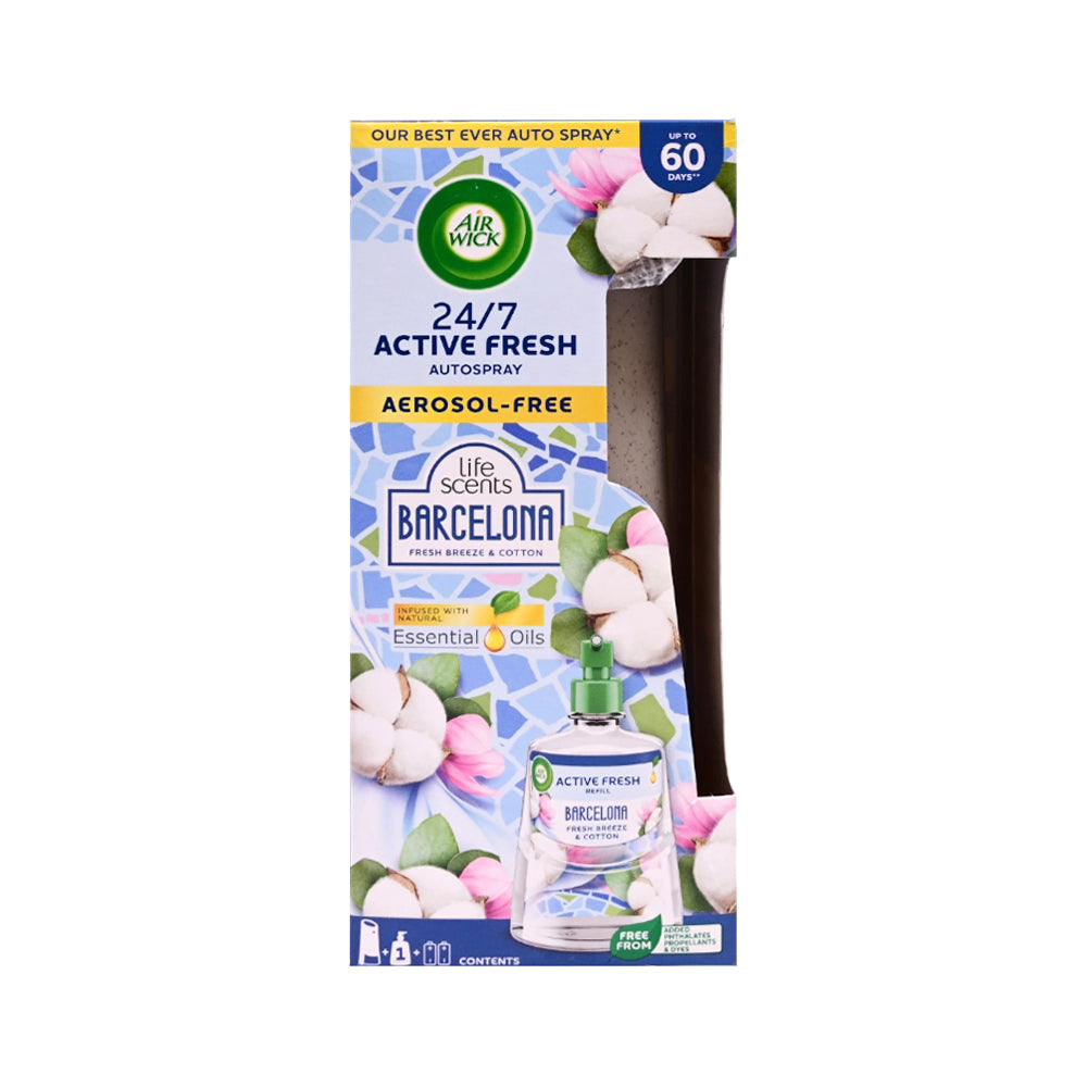 AIR WICK AIR FRESHENER BARCELOA AEROSOL FREE SET 204 ML
