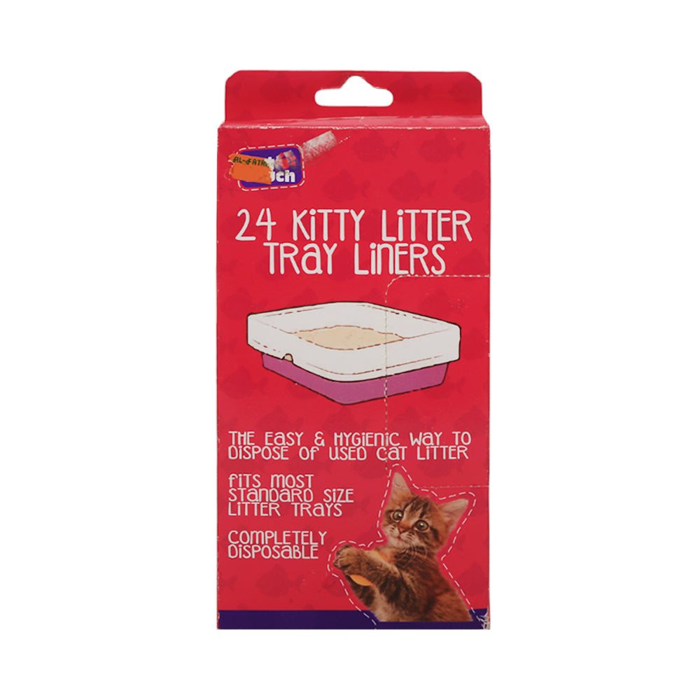 ROBERT & THOMPSON CAT LITTER TRAY LINERS 24PC T402