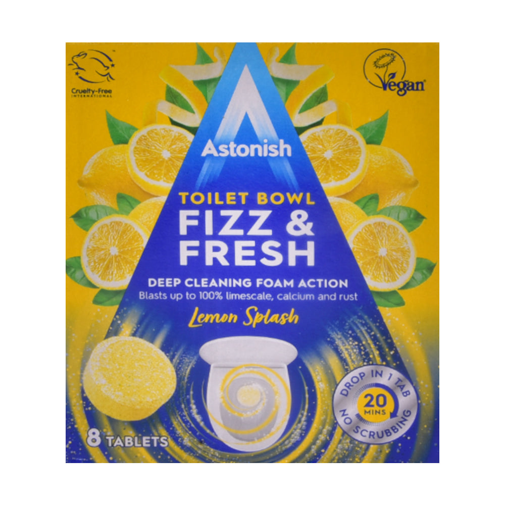 ASTONISH FIZZ AND FRESH LEMON SPLASH TABLETS 8S 200GM
