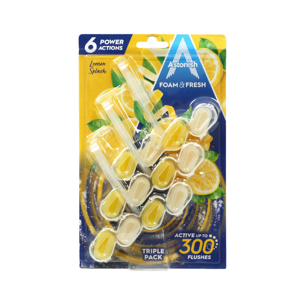 ASTONISH FOAM & FRESH LEMON SPLASH 3 PACK