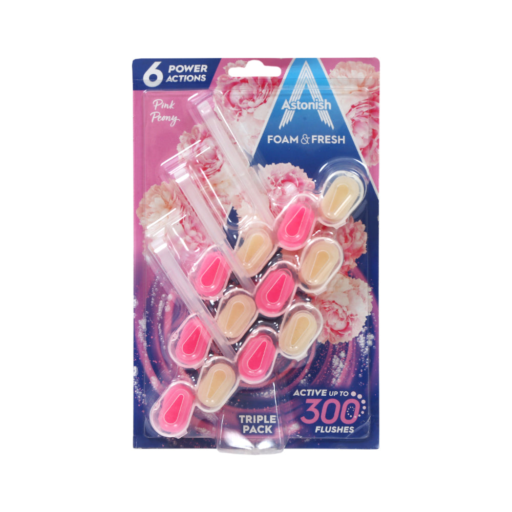 ASTONISH FOAM & FRESH PINK PEONY 3 PACK