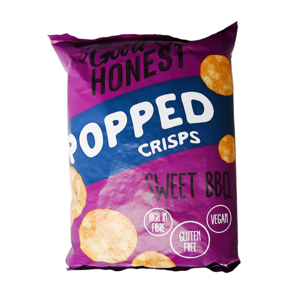 GOOD & HONEST POPPED SWEET BBQ CHIPS 75GM