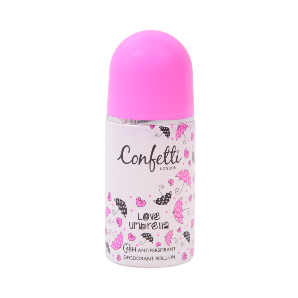CONFETTI ROLL ON DEODORANT LOVE UMBERLLA 48H 50 ML