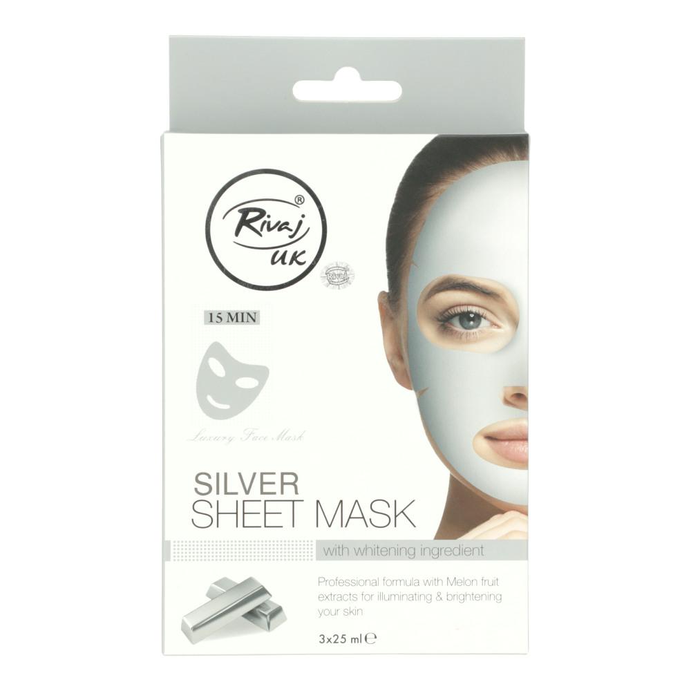 RIVAJ SILVER FACIAL SHEET MASK 25ML