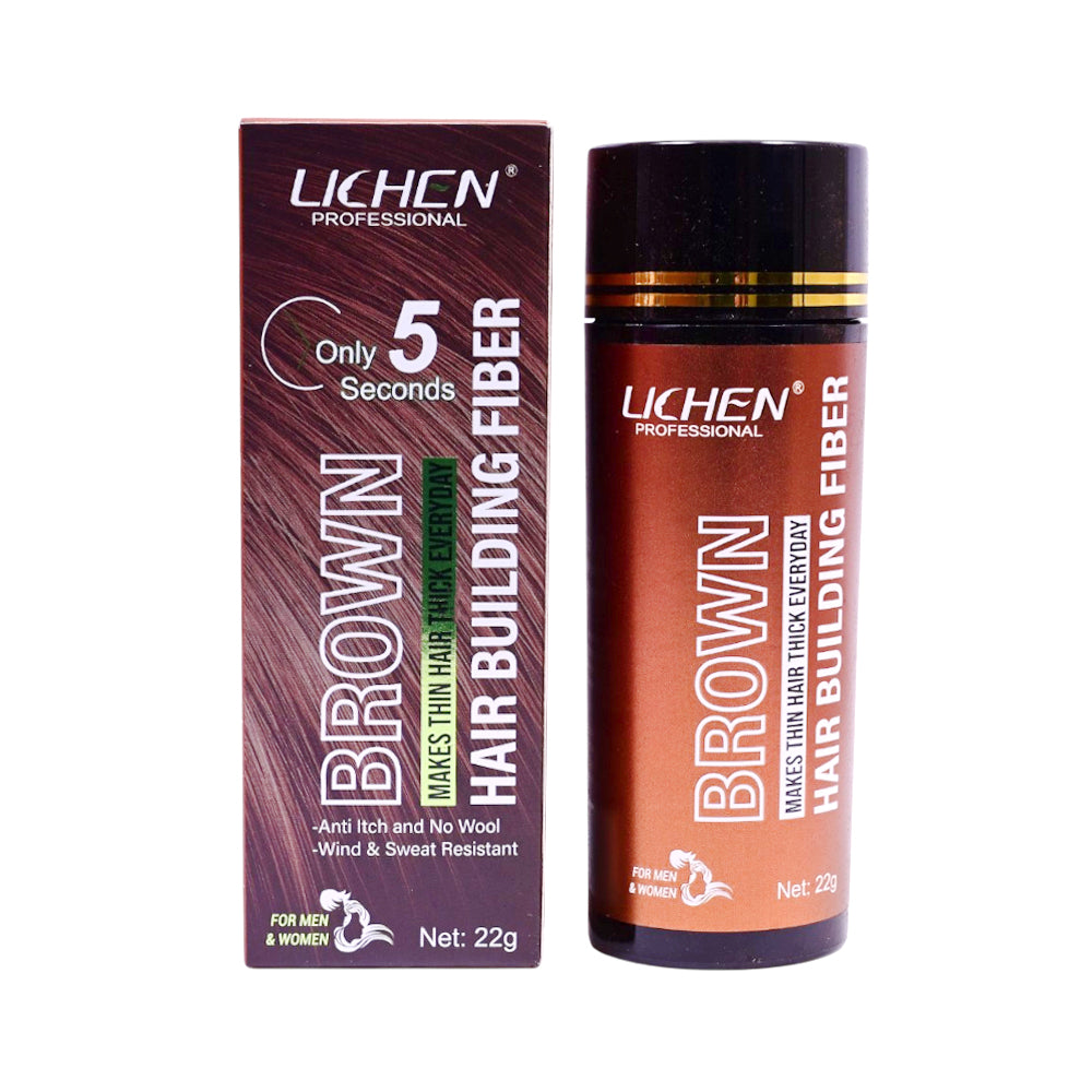 LICHEN HAIR BUILDING FIBER BROWN 22GRM