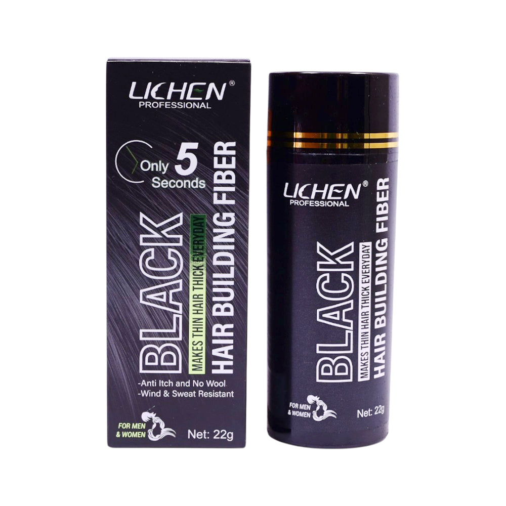 LICHEN HAIR BUILDING FIBER BLACK 22GRM