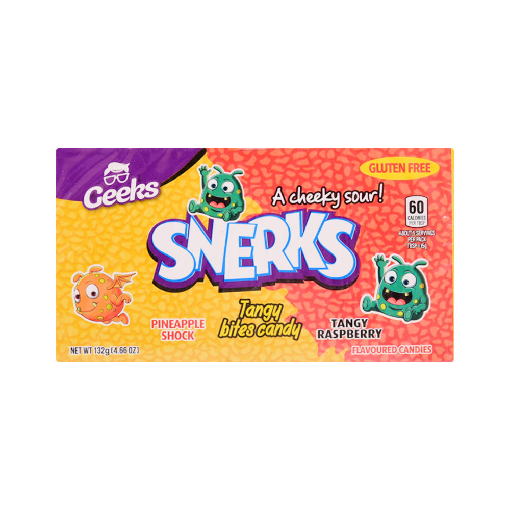 GEEKS SNERKS PINEAPPLE SHOCK & TANGY RASPBERRY 132 GM