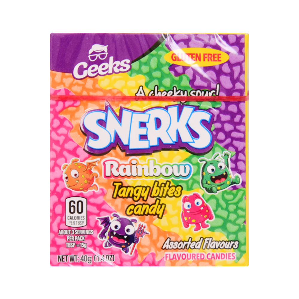 GEEKS SNERKS RAINBOW TANGY ASSORTED FLAVOUR 40 GM
