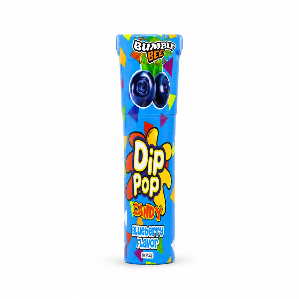 BUMBLE BEE DIP POP CANDY BLUEBERRY 20 GM
