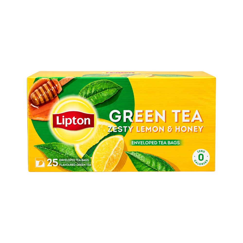 LIPTON GREEN TEA ZESTY LEMON & HONEY 25 BAG