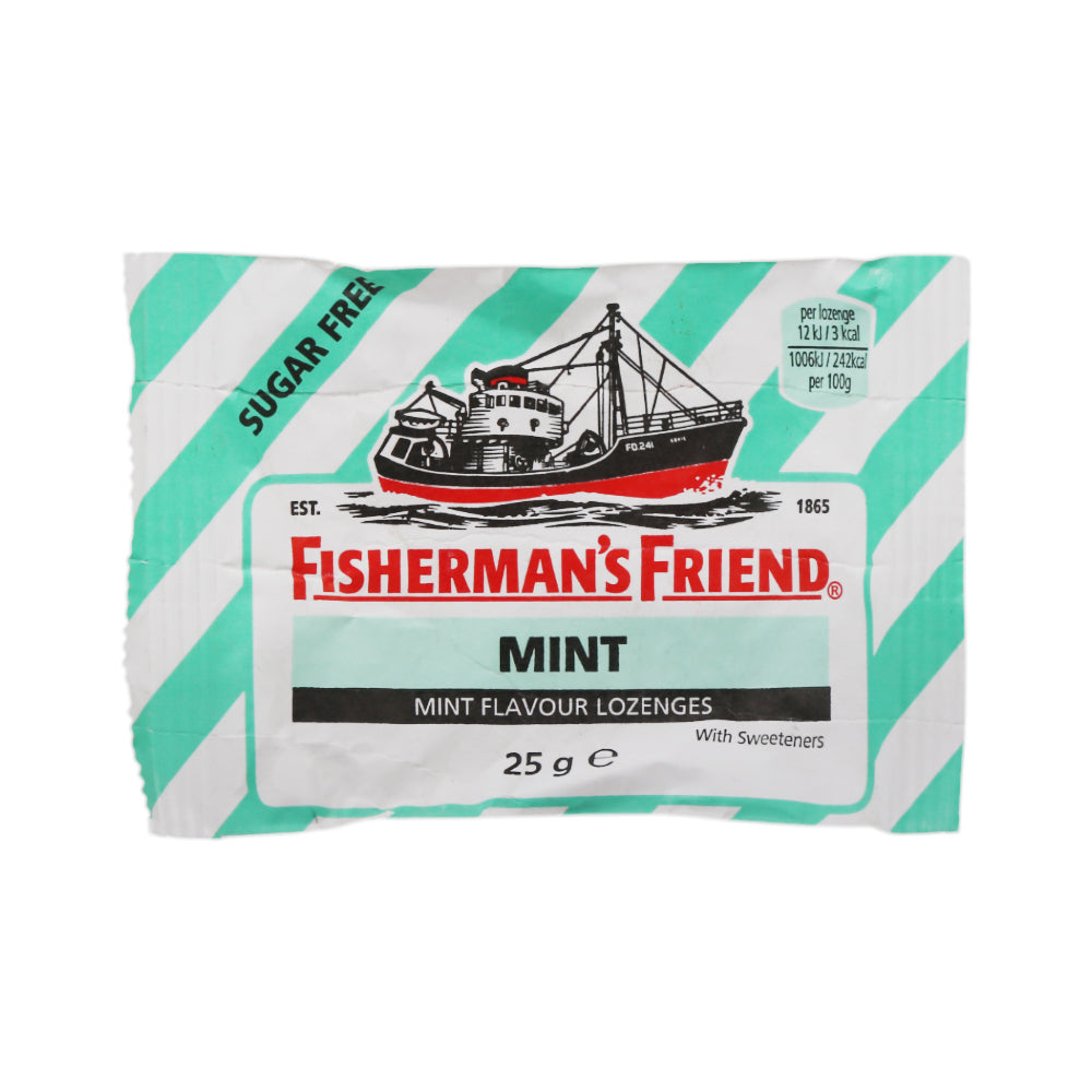 FISHERMANS FRIEND CANDY MINT SUGAR FREE 25G