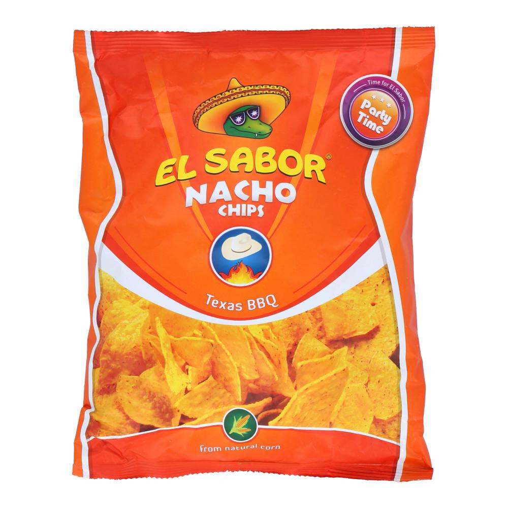 EL SABOR NACHO CHIPS TEXAS BBQ 225 GM