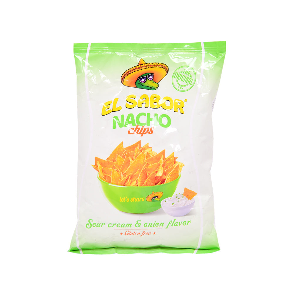 EL SABOR NACHO CHIPS SOUR CREAM & ONION FLAVOR 100 GM
